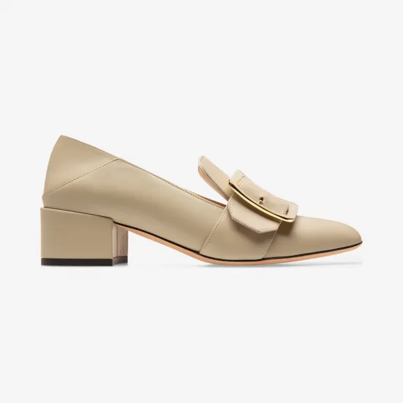 巴利/Bally 石灰色 40 毫米小牛皮浅口鞋 6228160