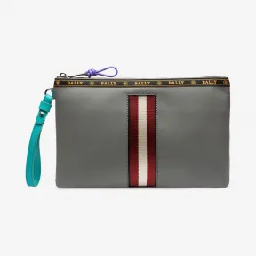 巴利/Bally 多重云灰色皮革手拿包 6228710