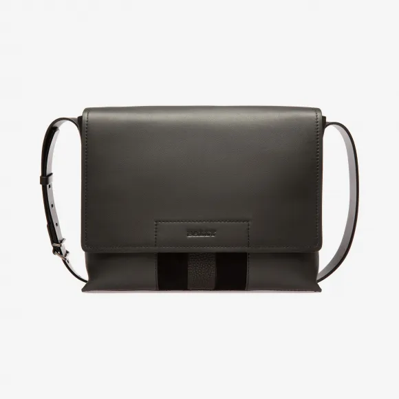 巴利/Bally 炭灰色小牛皮斜挎包 6228714