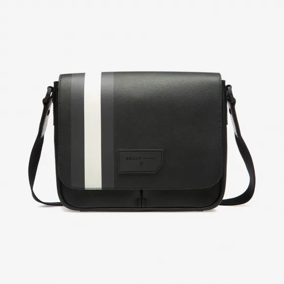 巴利/Bally 黑色防水帆布邮差包 6228770