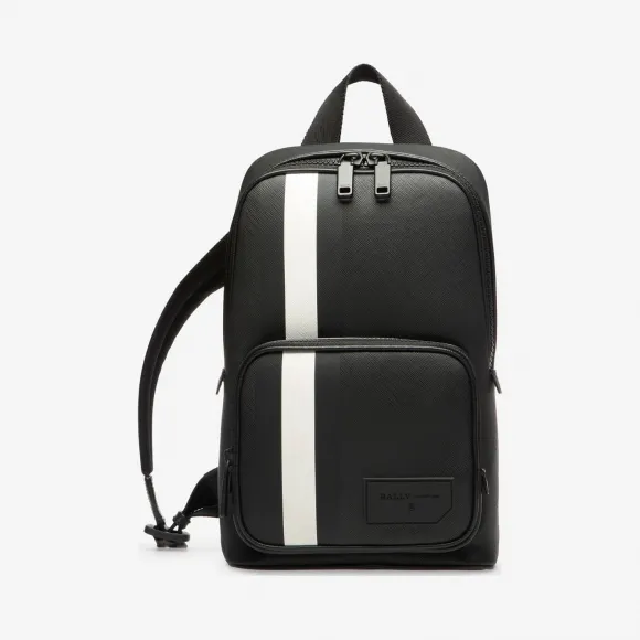 巴利/Bally 黑色防水帆布单肩包 6228791