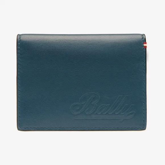 巴利/Bally 深蓝绿色小牛皮名片夹 6228804