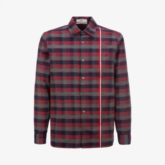 巴利/Bally 多重云灰色棉衬衫 6229200