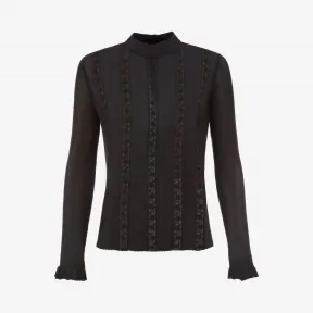 巴利/Bally 黑色真丝混纺衬衫 6229210