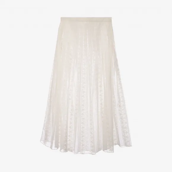 巴利/Bally 骨白色棉质半裙 6229219