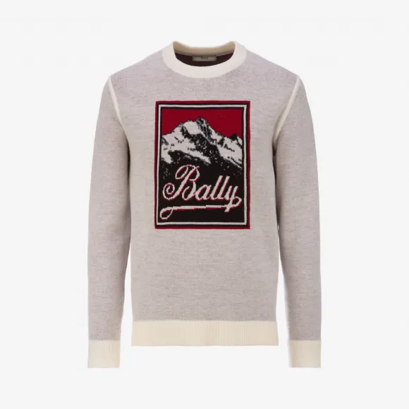 巴利/Bally 多重骨白色羊毛衫 6229278