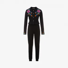 巴利/Bally 黑色羊毛羊绒混纺连体裤 6229297