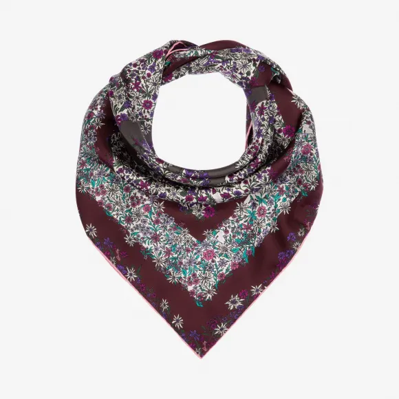 巴利/Bally 深紫红真丝大方巾 6229361