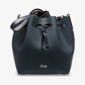 巴利/Bally 灰海蓝拼蔚蓝色皮革斜跨包 6229745