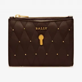 巴利/Bally 深酒红色小牛皮法式钱夹 6229911