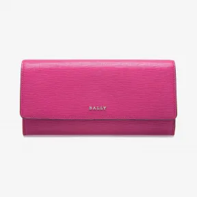 巴利/Bally 艳粉色小牛皮长款钱夹 6229955
