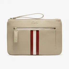 巴利/Bally 石灰色皮革腕包 6230048