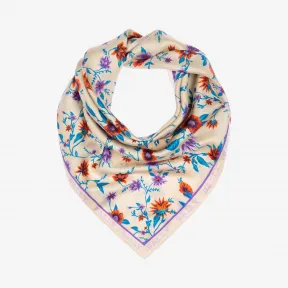 巴利/Bally 石灰色花卉真丝方巾 6230115