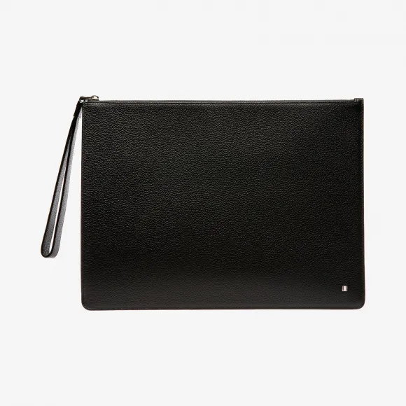 巴利/Bally 黑色压纹牛皮随身包 6230614