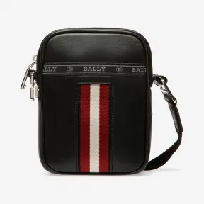 巴利/Bally 黑色光面牛皮斜挎包 6230619