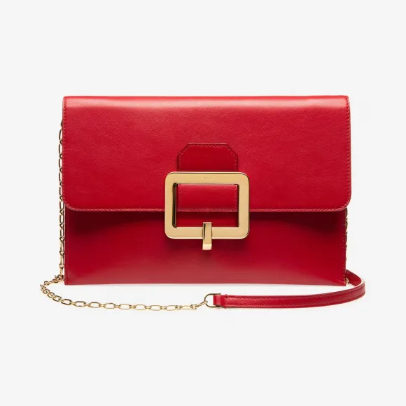 巴利/Bally 口红色光面小牛皮迷你包 6230627