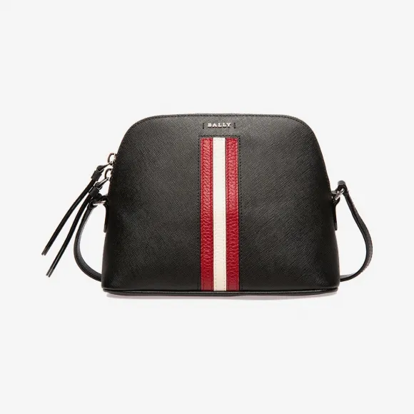 巴利/Bally 黑色压纹二层牛皮迷你包 6230634