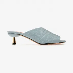 巴利/Bally 女士蓝色印花小牛皮凉鞋 6231149