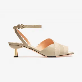 巴利/Bally 女士中性灰纯色羔羊皮凉鞋 6231151