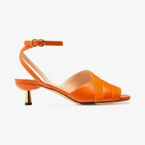 巴利/Bally 女士橙色纯色羔羊皮凉鞋 6231153