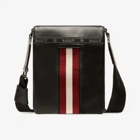 巴利/Bally 男士黑色纯色牛皮斜挎包 6231827