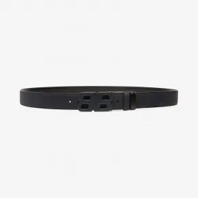 巴利/Bally 海军蓝二层牛皮纯色可调节双面腰带 6232297