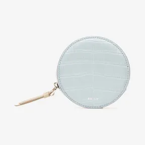 巴利/Bally 女士蓝色压纹小牛皮收纳包 6233015