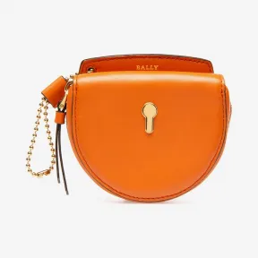 巴利/Bally 女士橙色纯色小牛皮钥匙包 6233020