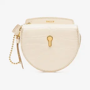 巴利/Bally 女士骨白色压纹小牛皮钥匙包 6233024