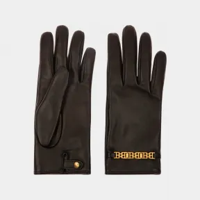 巴利/Bally 女士黑色皮手套 6235036