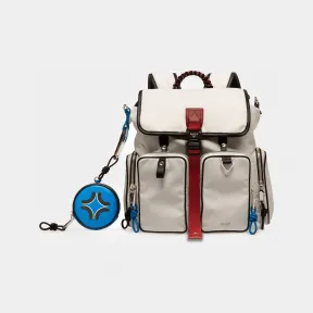 巴利/Bally 男士白色 Peakk 再生尼龙背包 6236622