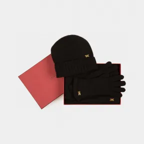 巴利/Bally 女士黑色羊绒配饰套装 6240182