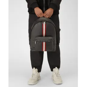 巴利/Bally 男士黑色 Harper 皮革背包 6240271