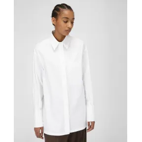 巴利/Bally 女式白色长袖棉质衬衫 6300723