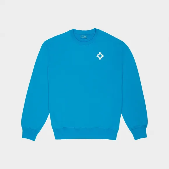 巴利/Bally 女士蓝色有机棉圆领衫 6301062