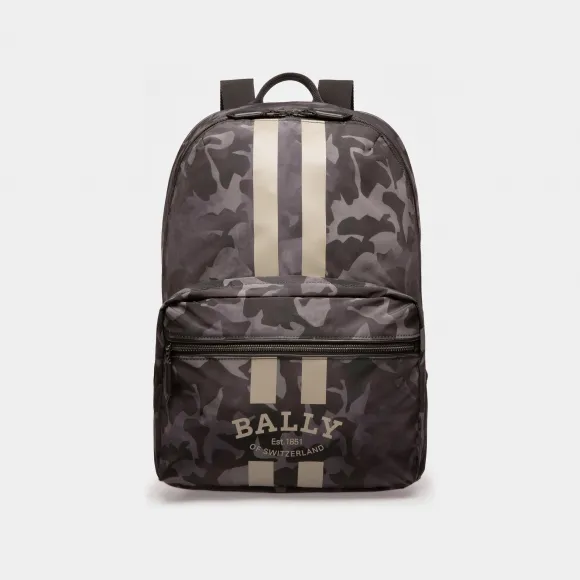 巴利/Bally 男士黑色 Fixie 尼龙背包 6301319