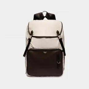 巴利/Bally Bergmann 男士 Denty 白色再生尼龙背包 6301433