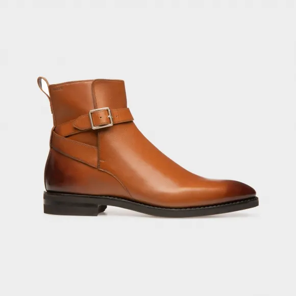 巴利/Bally 男士棕色 Scaviel 皮靴 6301513