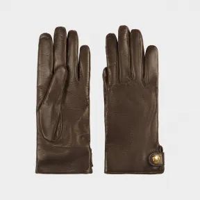 巴利/Bally 乌木棕色女士皮手套 6301974