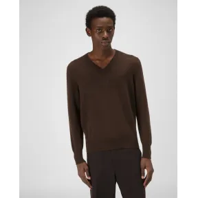 巴利/Bally 乌木棕色羊绒 V 领 6302030