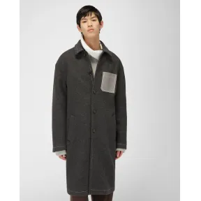 巴利/Bally 灰色混纺羊毛大衣 6302067