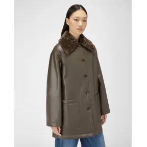 巴利/Bally 女士棕色皮大衣 6302191