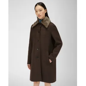 巴利/Bally 女式乌木棕色羊毛大衣 6302210