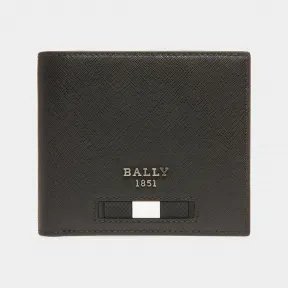 巴利/Bally Bribel 黑色和骨白色皮革零钱包 6302839
