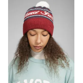 巴利/Bally 男士羊毛提花帽子，红色和海军蓝 6302898