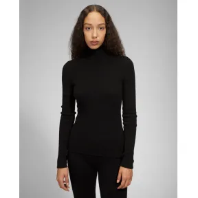 巴利/Bally 女式黑色羊绒高领毛衣 6302984