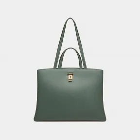 巴利/Bally 女士鼠尾草色 Lya 皮革托特包 6303356