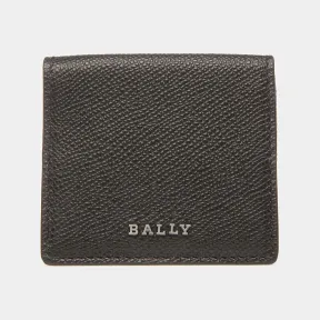 巴利/Bally Birras 黑色和蓝色霓虹色皮革零钱包 6303622