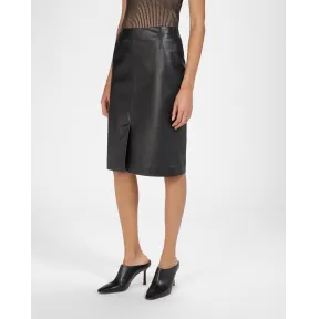 巴利/Bally 女士黑色皮裙 6303853
