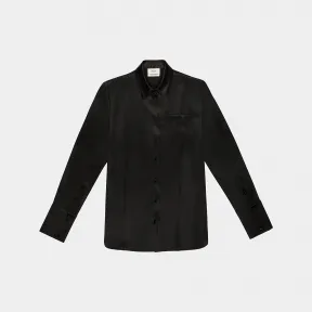 巴利/Bally 女士真丝衬衫 黑色真丝衬衫 6303858